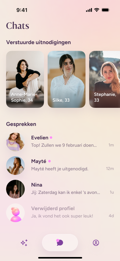Vriendinnen ontmoeten